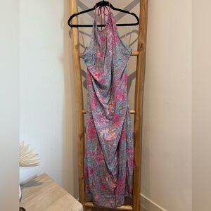 Jen's Pirate Booty Pink and Blue Backless Dress